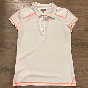 Talbots Golf Tennis Polo Shirt White Sz Petite Small
